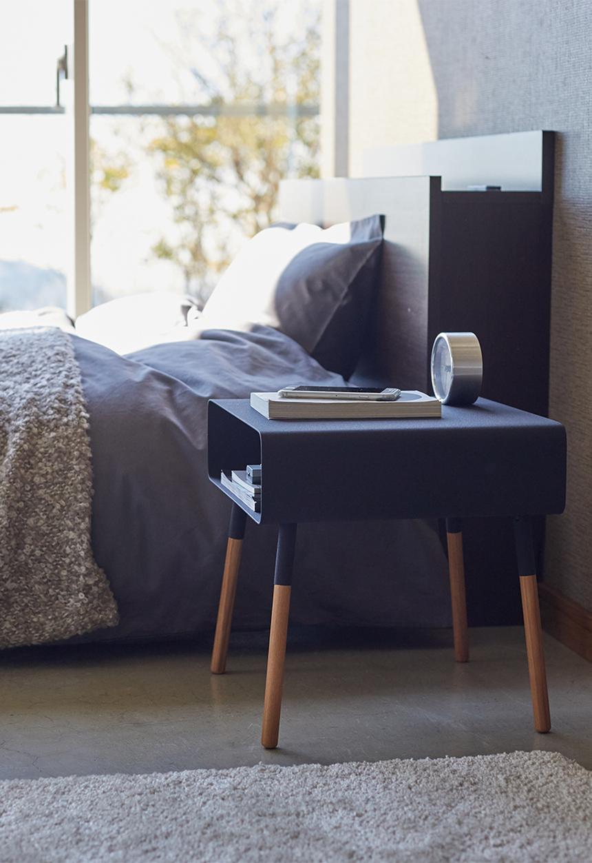 Yamazaki - Plain low side table - black