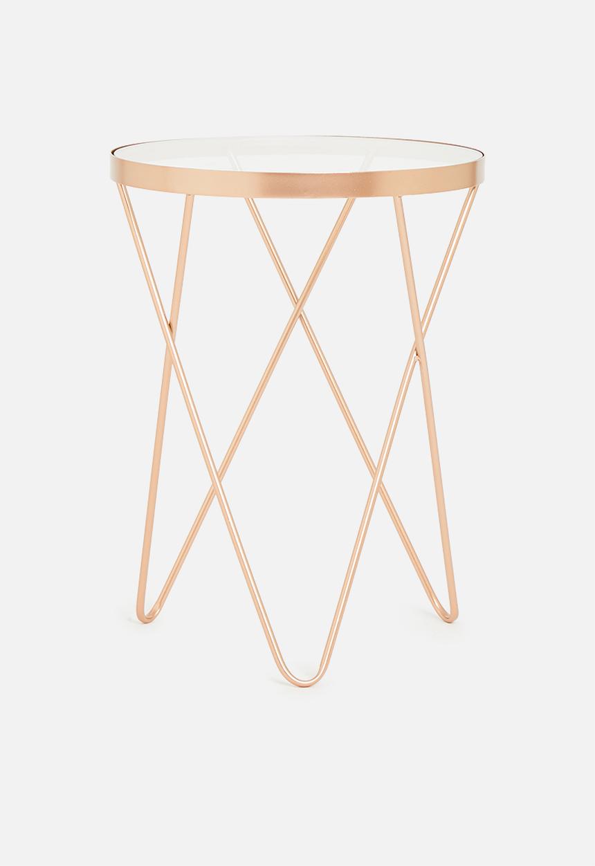 Sixth Floor - Lexi side table - gold