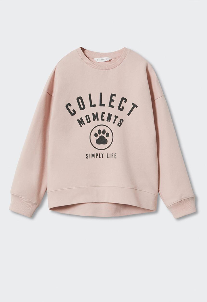 MANGO - Sweatshirt dublini - pink