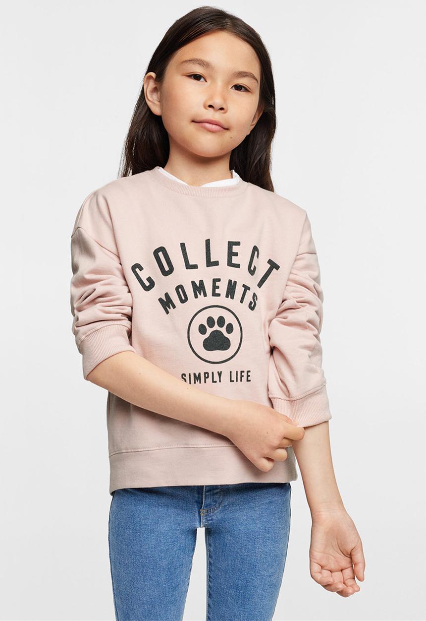MANGO - Sweatshirt dublini - pink