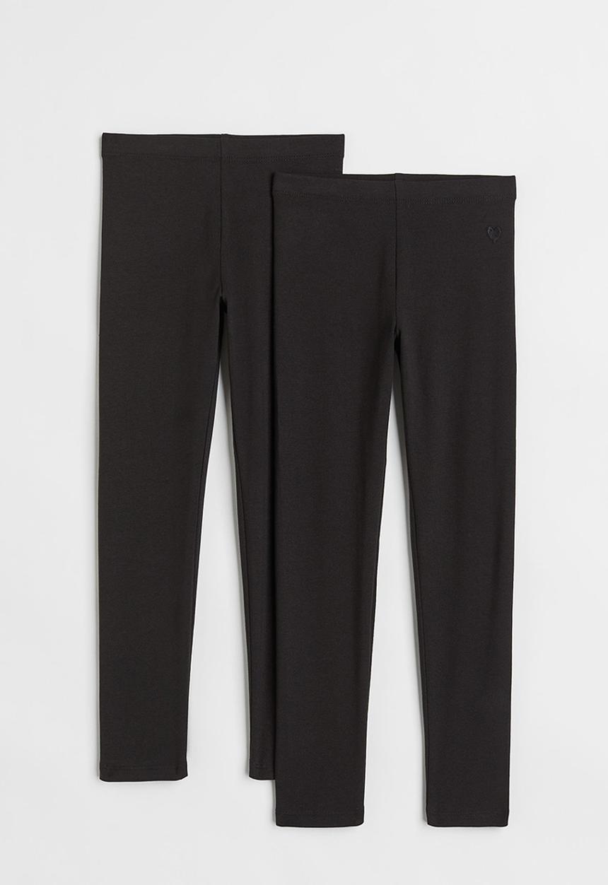 H&M - 2 Pack leggings - black