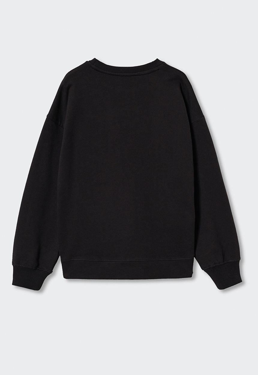MANGO - Sweatshirt dublini - black