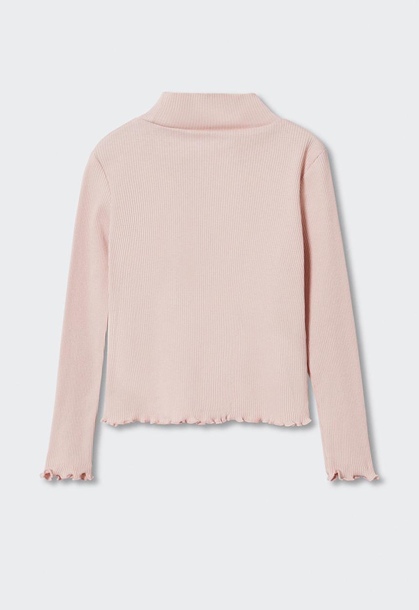 MANGO - T-shirt turborib - pink