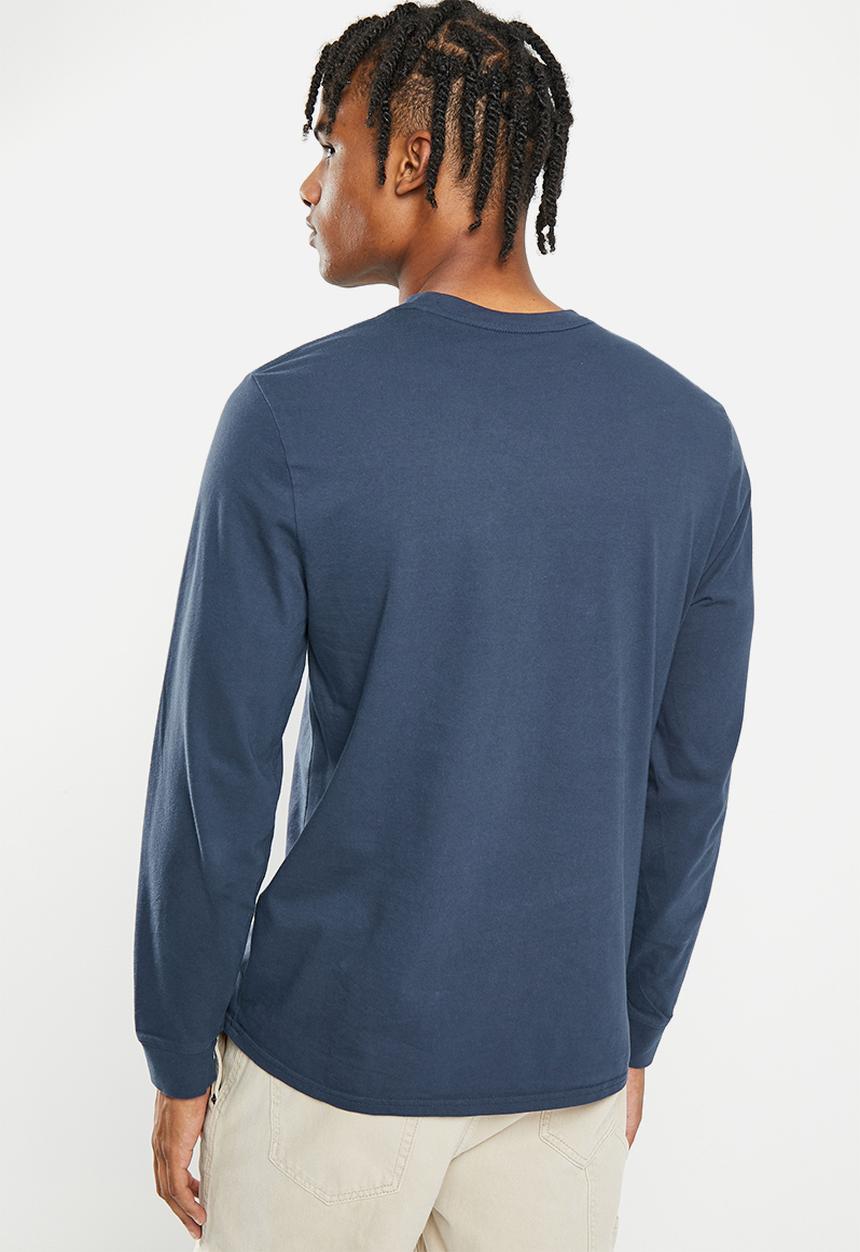 Levi’s® - Long sleeve original hm tee ls cotton + patch dre - navy 