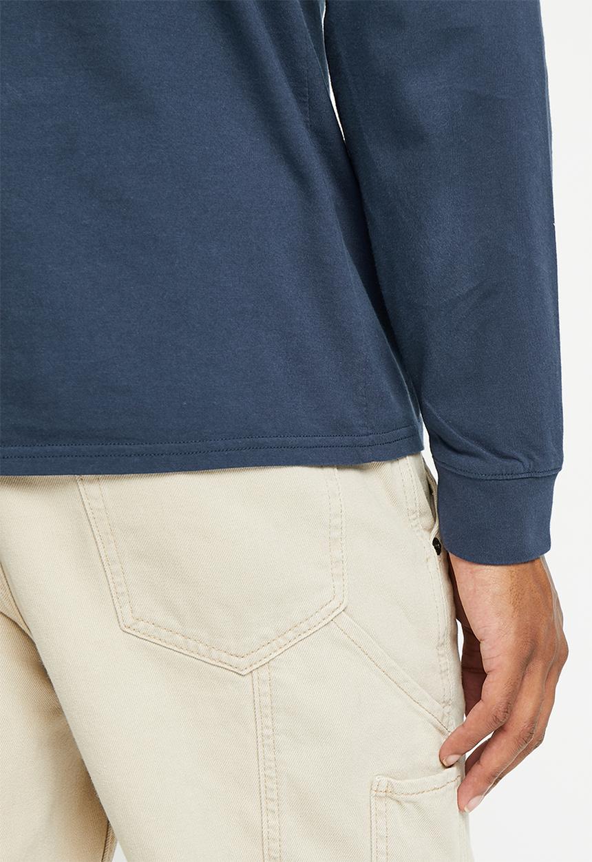 Levi’s® - Long sleeve original hm tee ls cotton + patch dre - navy 