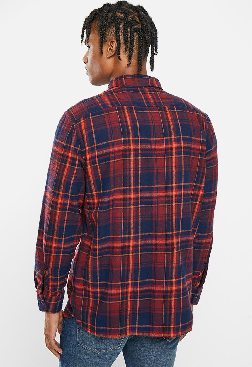 Levi’s® - Classic worker nathan plaid - red mahogany