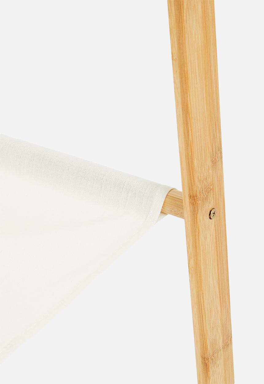 H&S - Bamboo clothing rail - natural & white