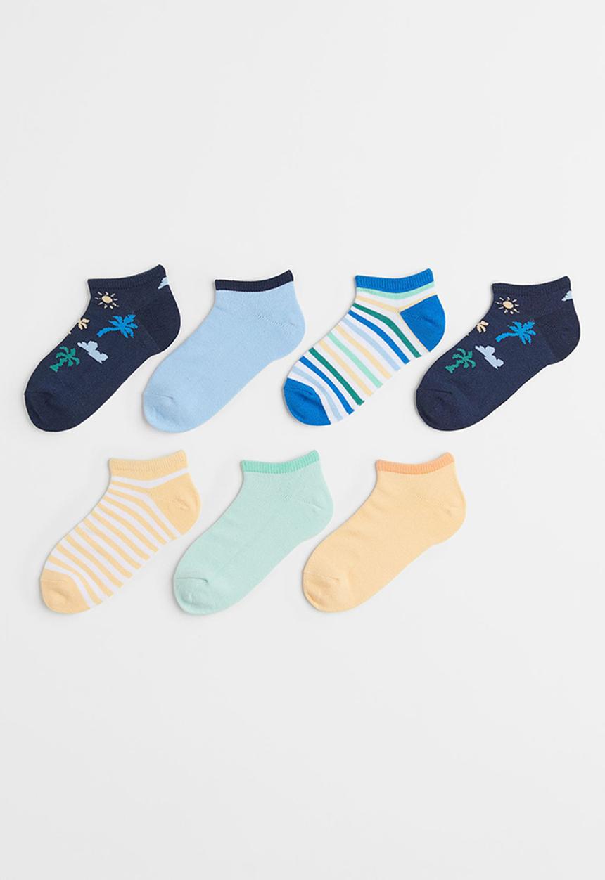 H&M - 7 Pack trainer socks - multi