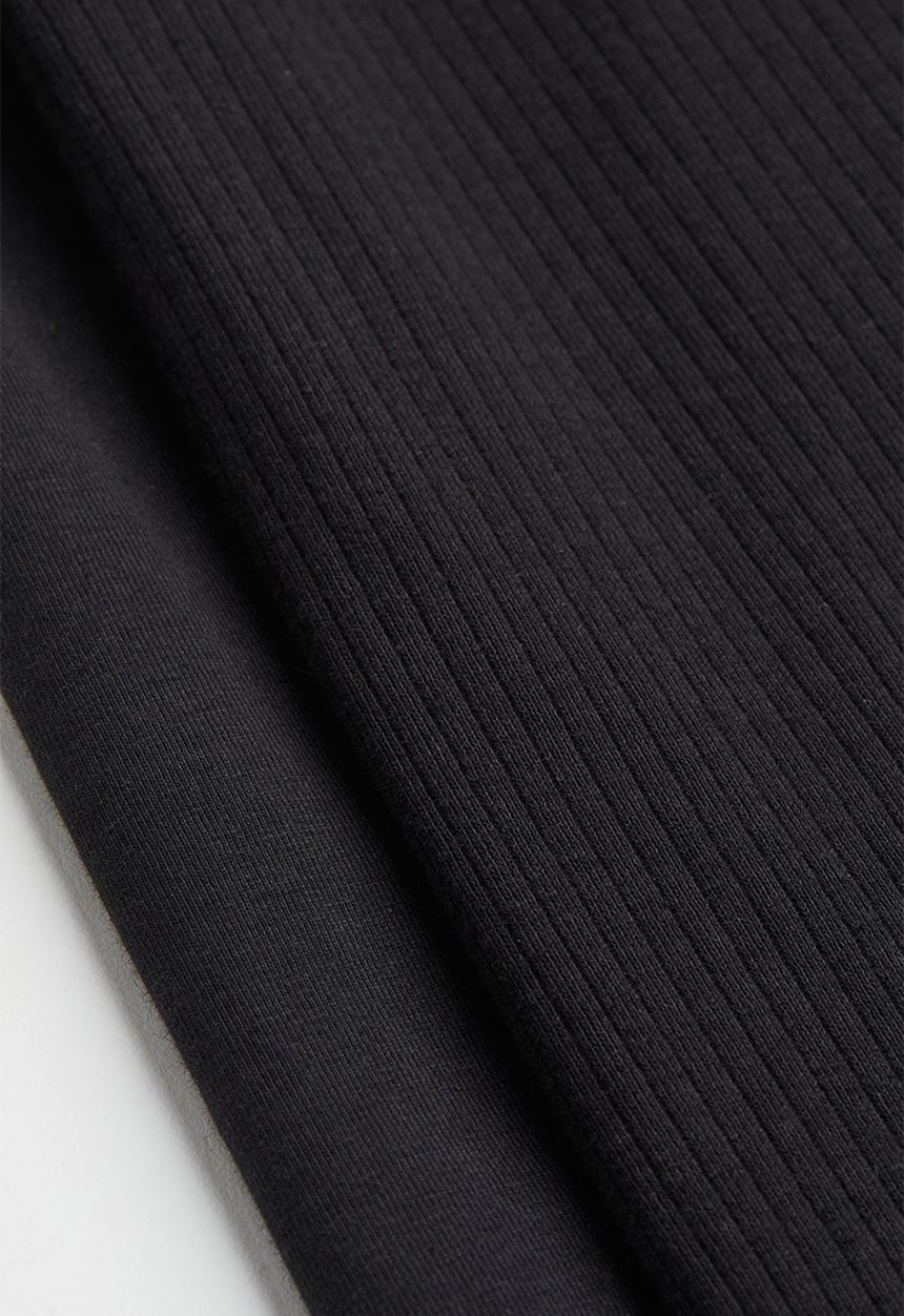 H&M - 2-Pack flared leggings - black/ribbed