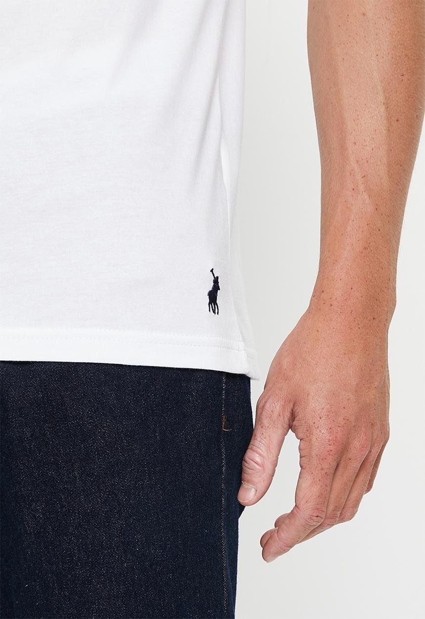 POLO - Men logo transfer tee  - white