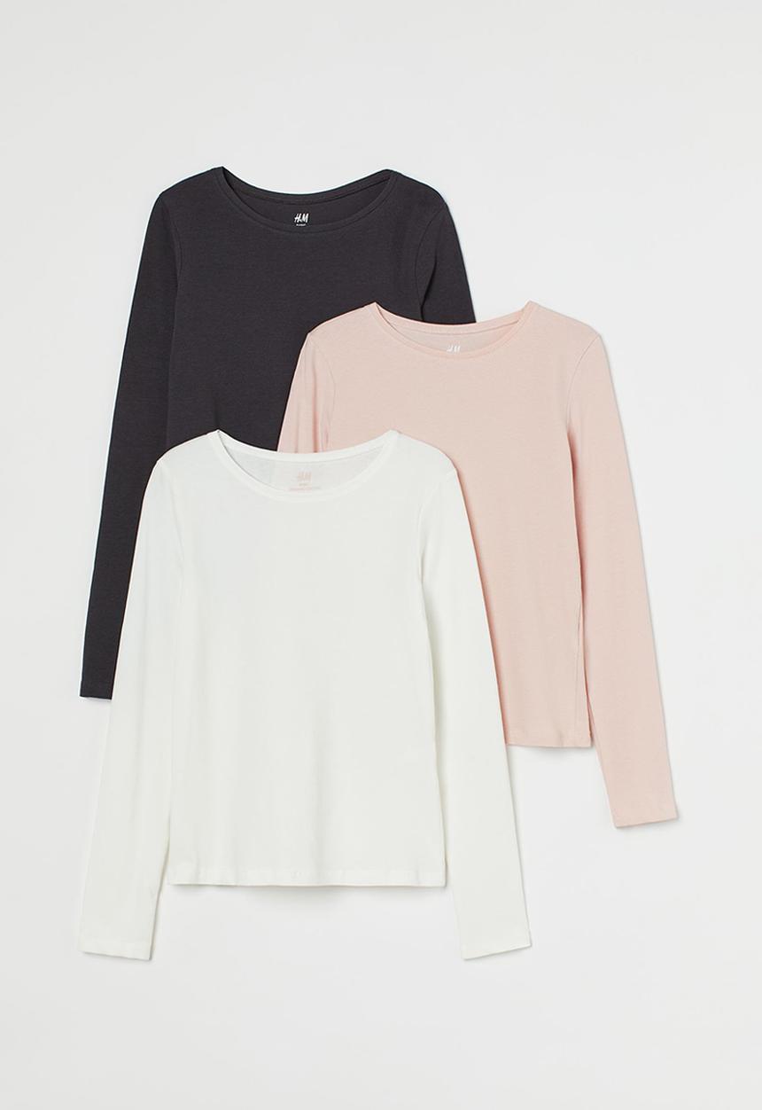 H&M - 3 Pack jersey tops - multi 