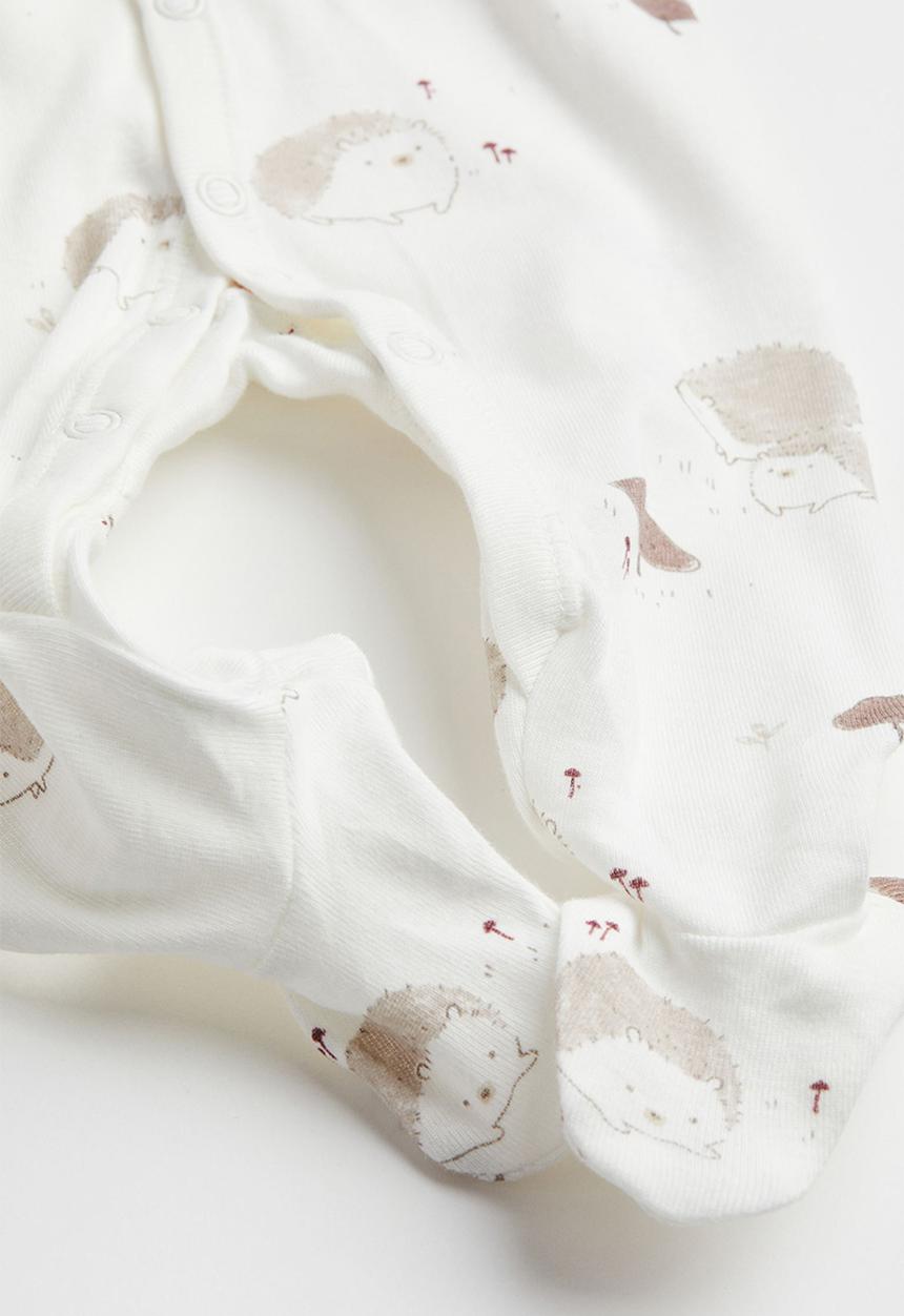 H&M - 5 Piece gift set - white/hedgehogs
