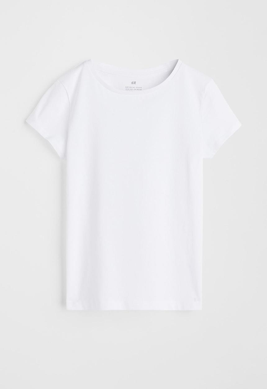 H&M - Cotton T-shirt - white
