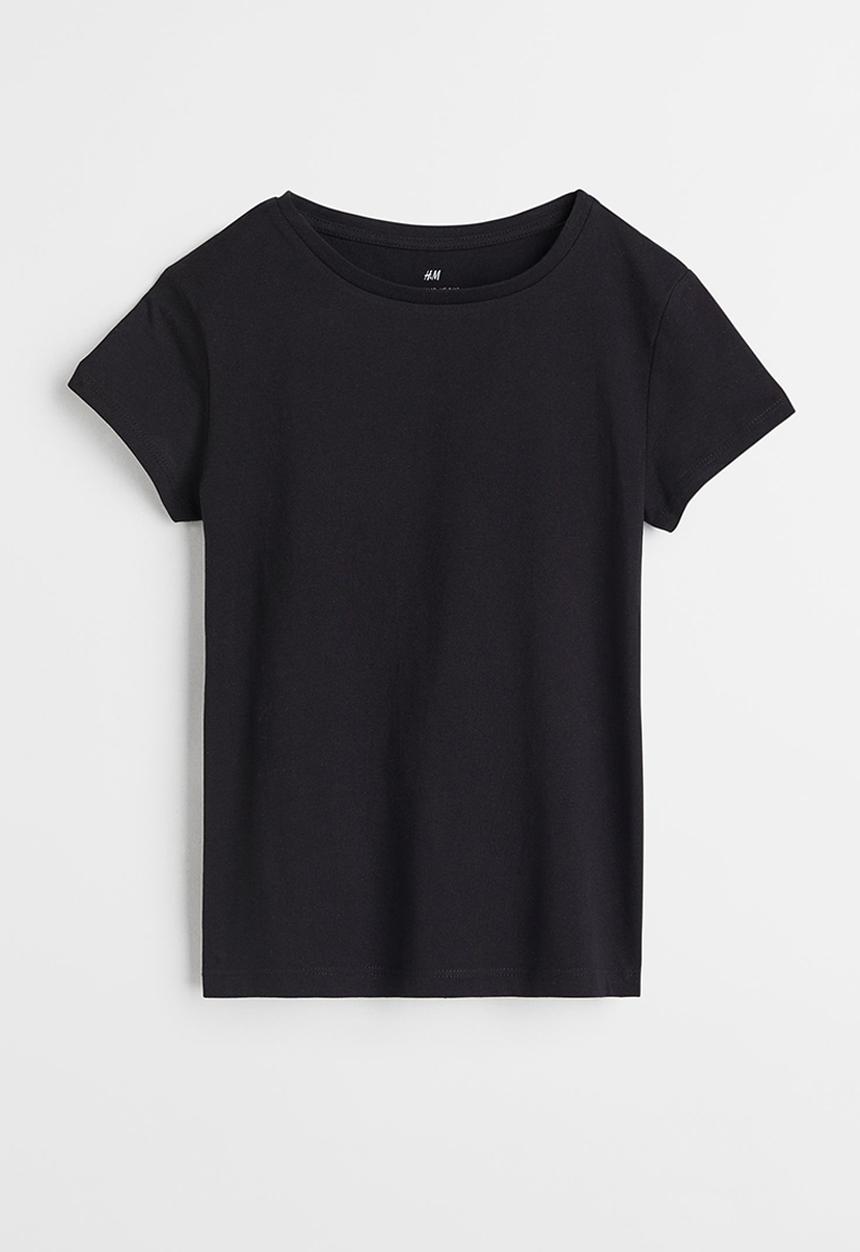 H&M - Cotton T-shirt - black