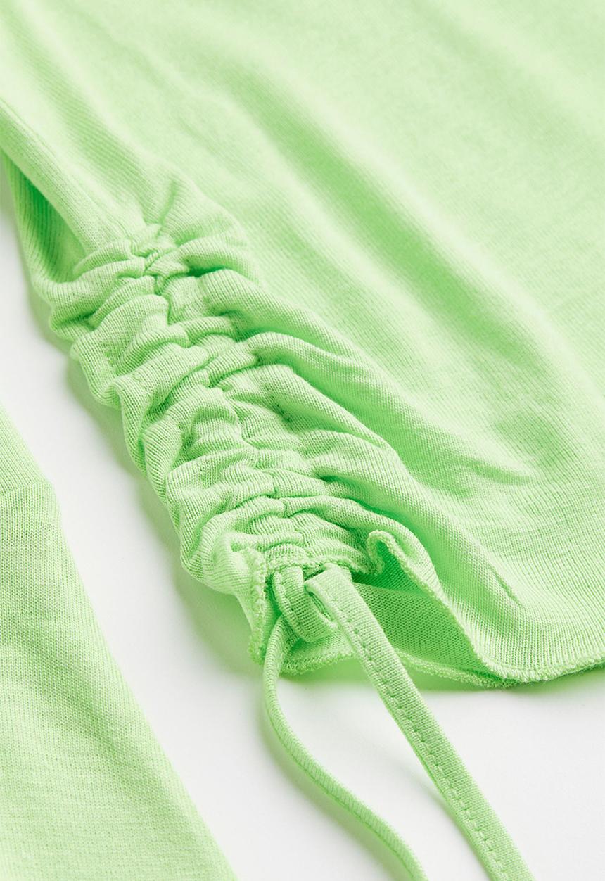 H&M - Draped jersey top - light green