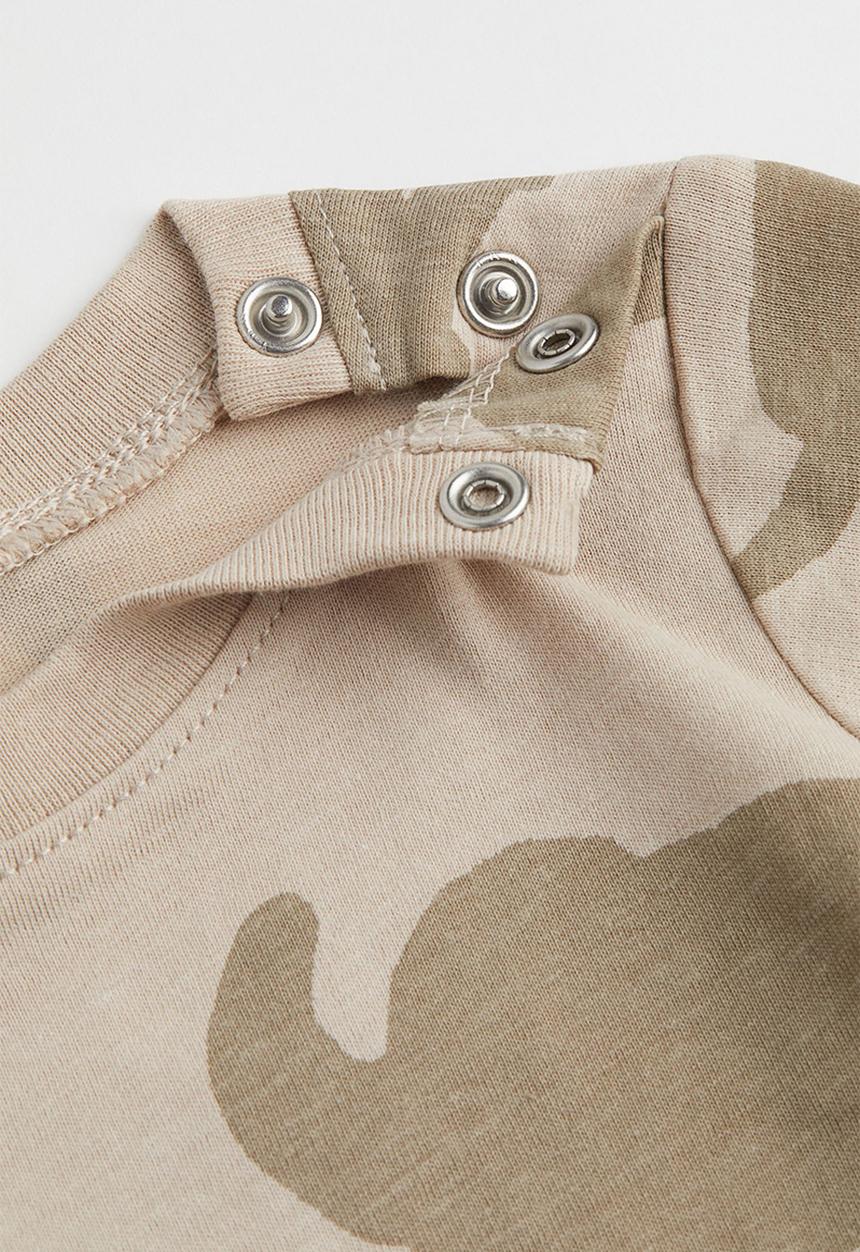 H&M - Printed T-shirt - light beige/animals