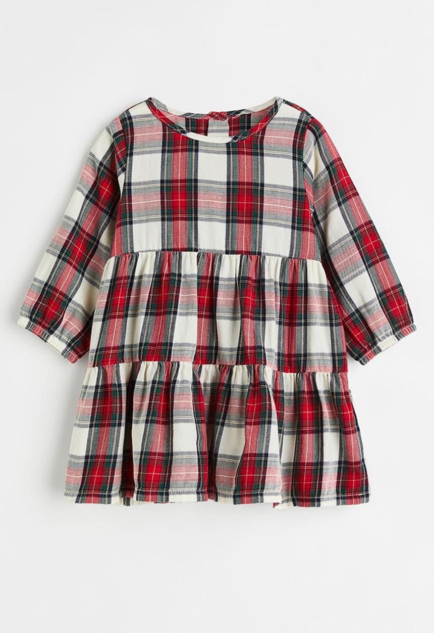 H&M - A-line dress - red/green checked