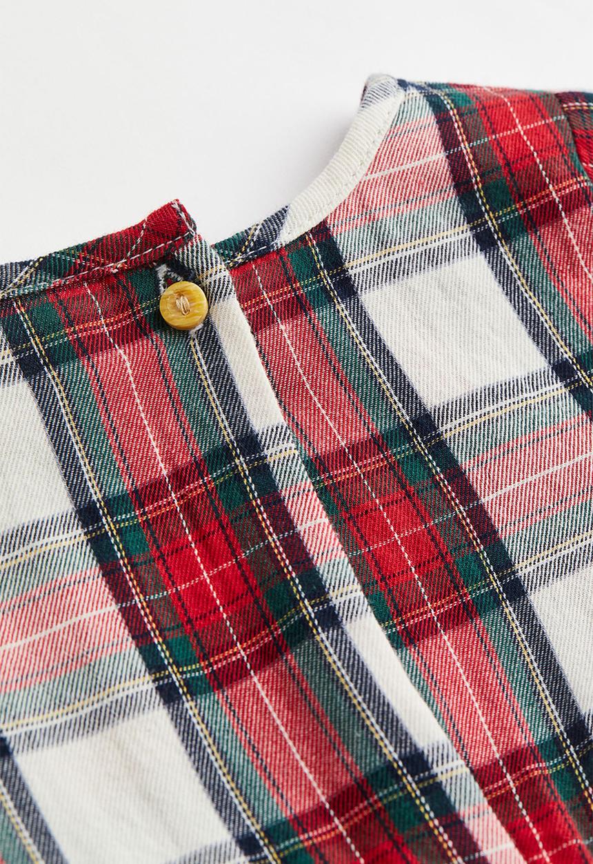 H&M - A-line dress - red/green checked