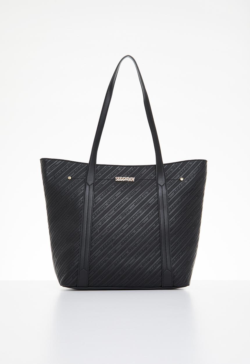 SISSY BOY - On the go: sissyboy all over emboss print shopper - black