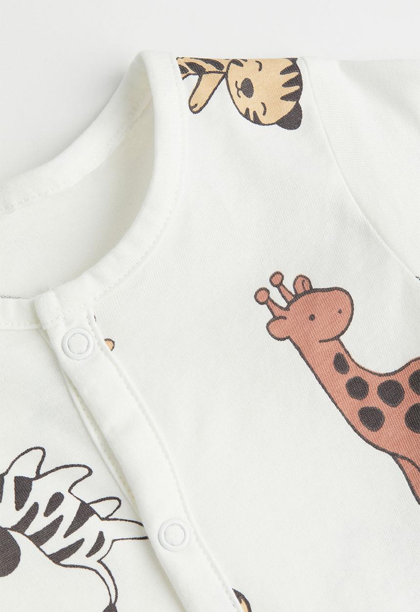 H&M - Patterned pyjamas - white/animals