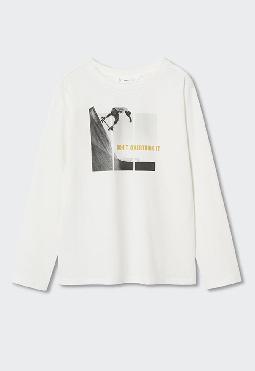 MANGO - T-shirt  urbanpic - white