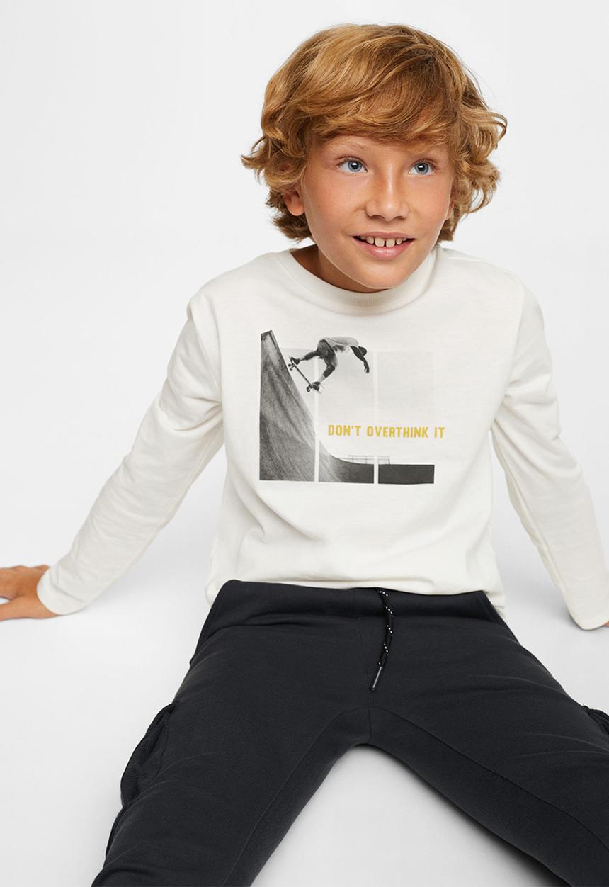 MANGO - T-shirt  urbanpic - white