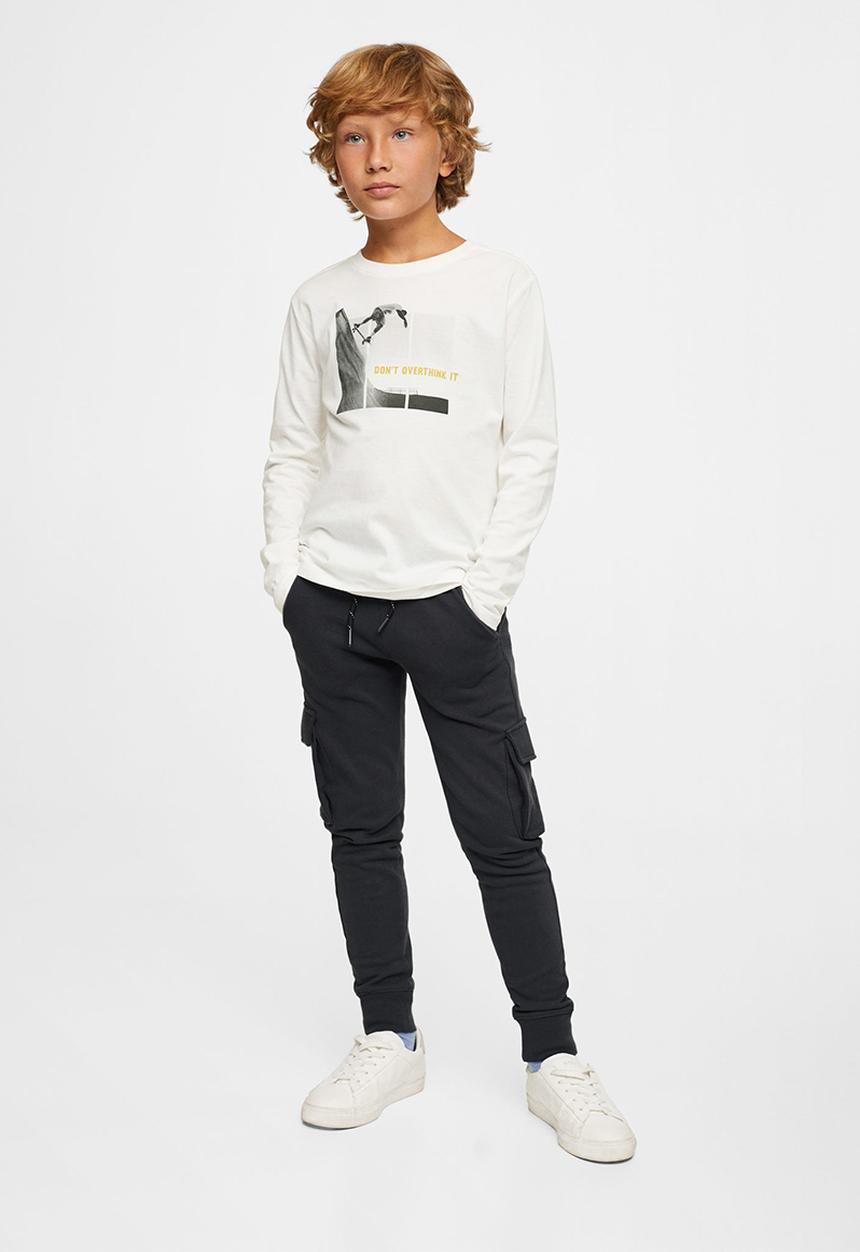 MANGO - T-shirt  urbanpic - white