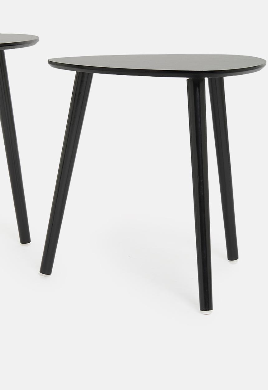 H&S - Lauren nested tables - black
