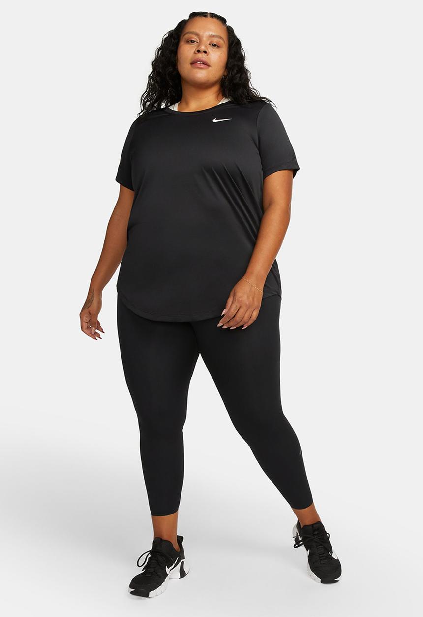 Nike - Plus w nk df tee rlgd lbr - black/white