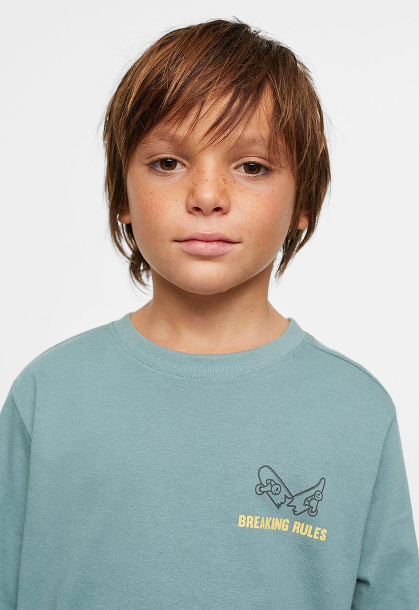 MANGO - T-shirt urbanpic - green