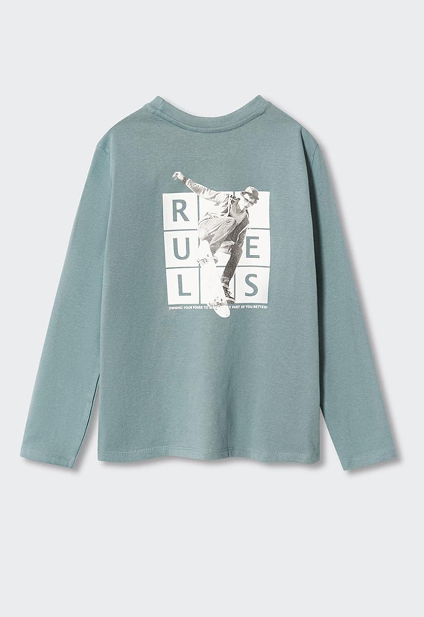 MANGO - T-shirt urbanpic - green