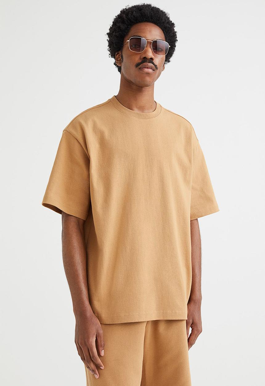 H&M - Relaxed fit T-shirt - beige
