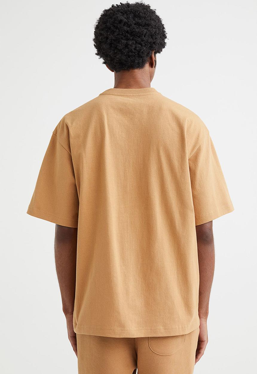 H&M - Relaxed fit T-shirt - beige