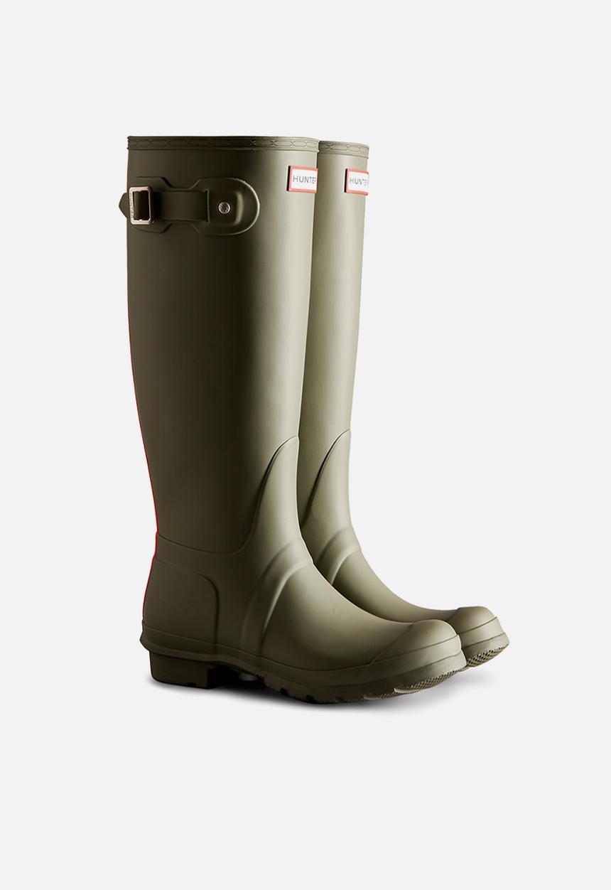 Hunter - Original tall tri colour logo - lichen green