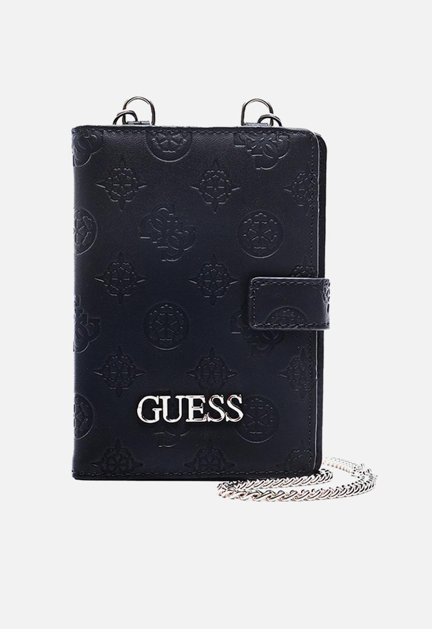 GUESS - Wilder passport case - black
