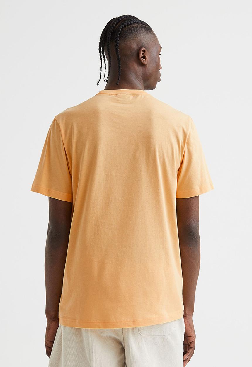 H&M - Printed T-shirt - yellow/pursue paradise