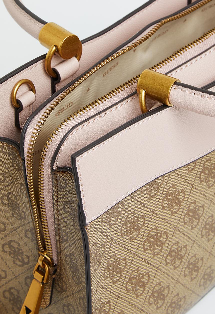 GUESS - Nell logo sml girlfriend satchel - rosewood