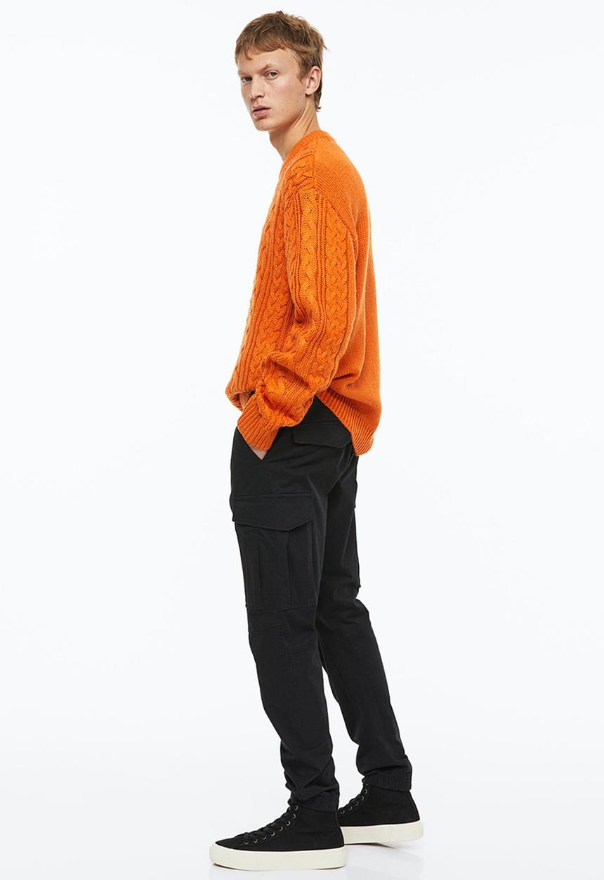 H&M - Cargo joggers - black