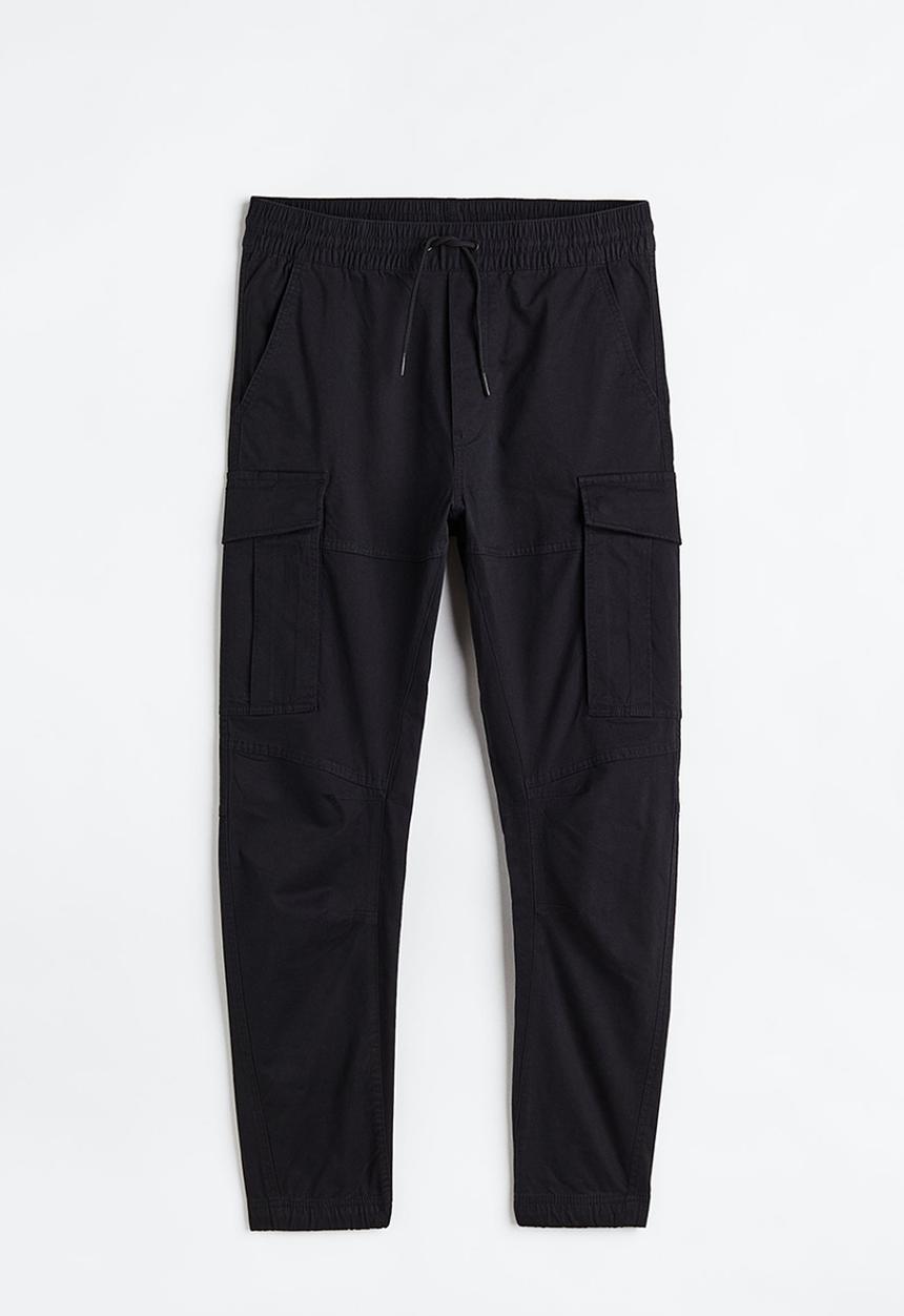 H&M - Cargo joggers - black