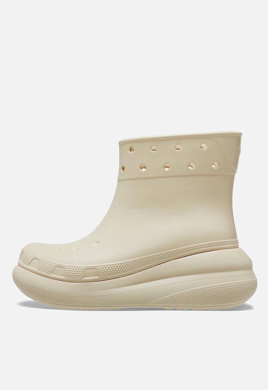 Crocs - Classic crush rain boot - bone