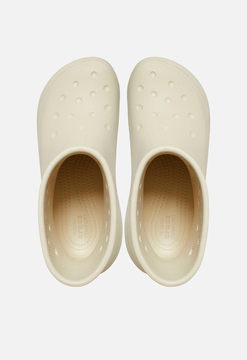 Crocs - Classic crush rain boot - bone