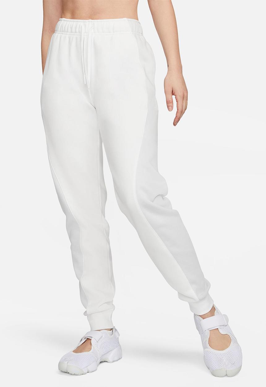 Nike - W nsw air fleece mid rise jogger - summit white/photon dust