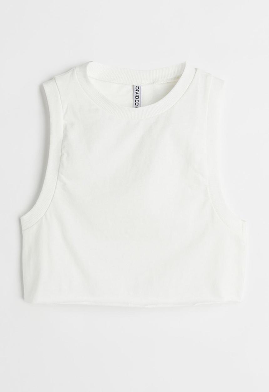 H&M - Cropped vest top - white