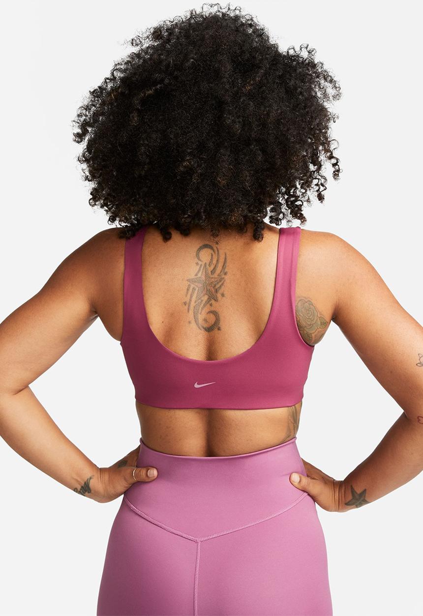 Nike - W nk df alate all u bra - rosewood/white