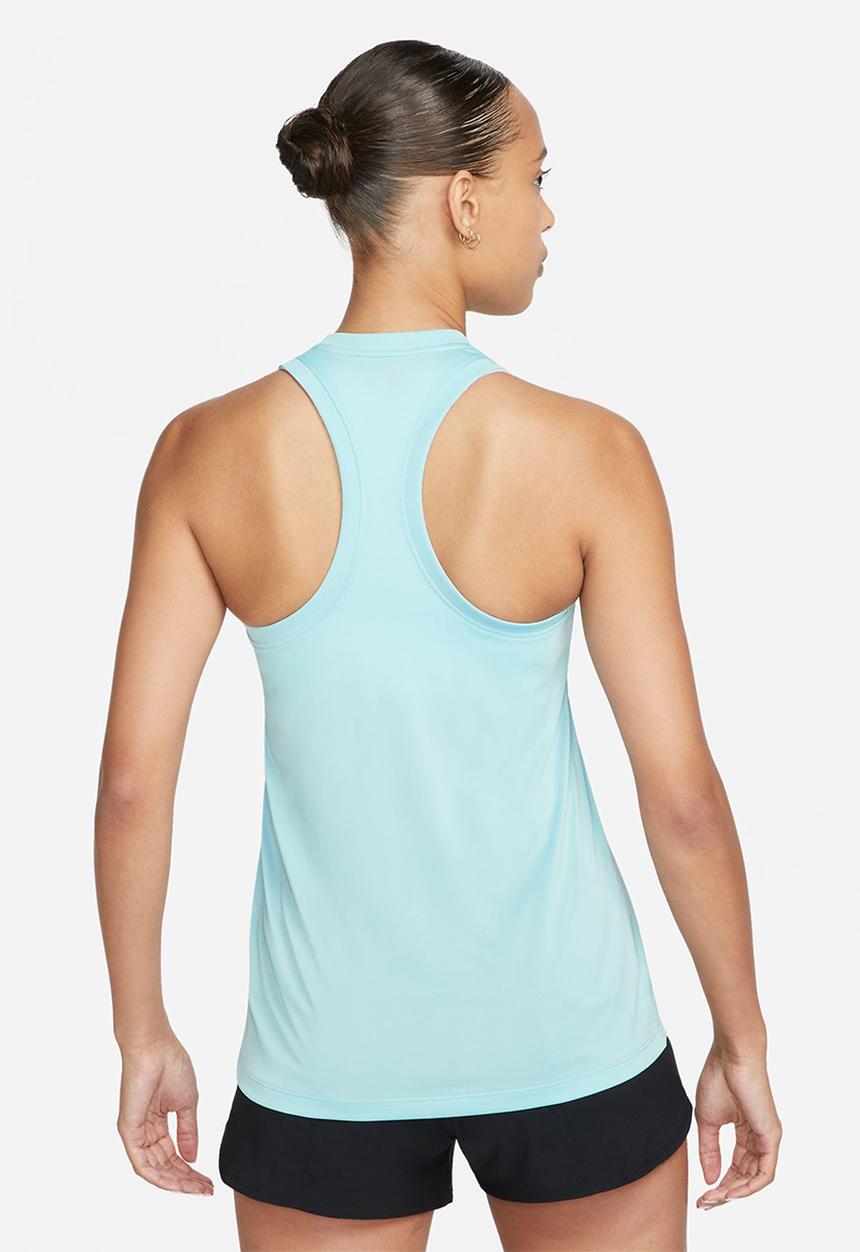 Nike - W nk df tank rlgd rcr lbr - ocean bliss/white