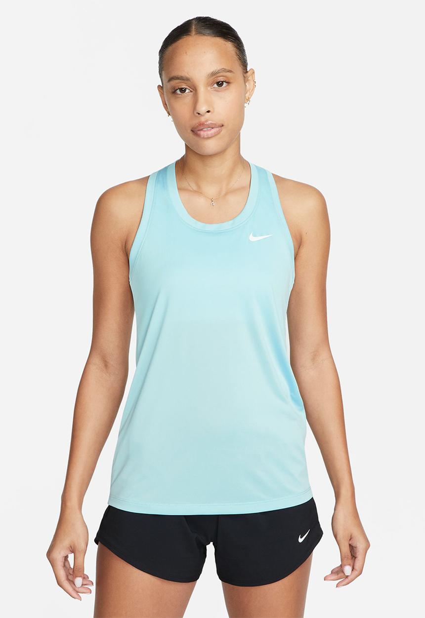 Nike - W nk df tank rlgd rcr lbr - ocean bliss/white