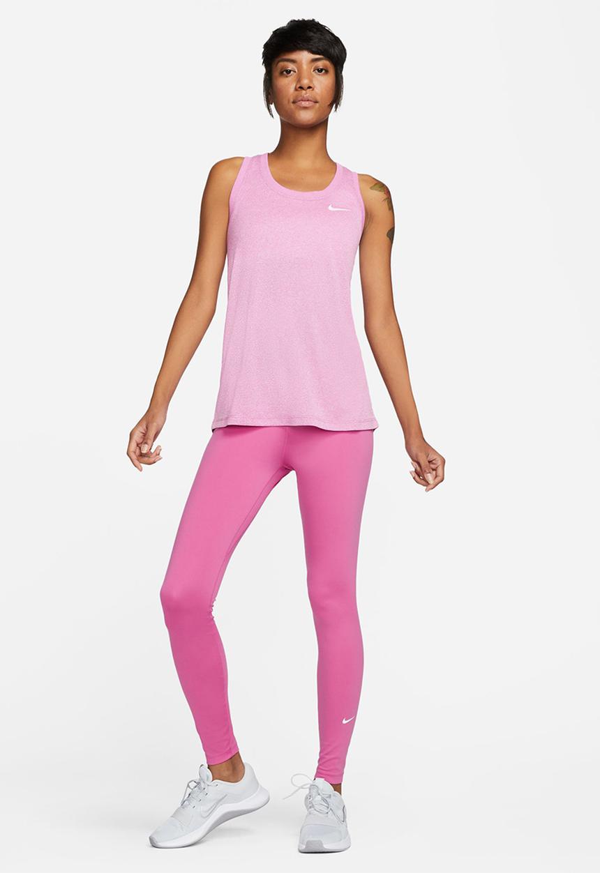 Nike - W nk df tank rlgd rcr lbr - active fuchsia/pure/htr/white