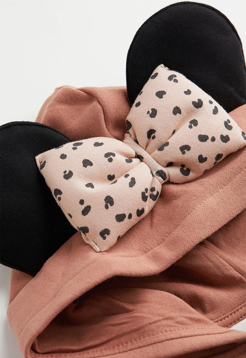 H&M - Printed zip-through hoodie - old rose/minnie mouse