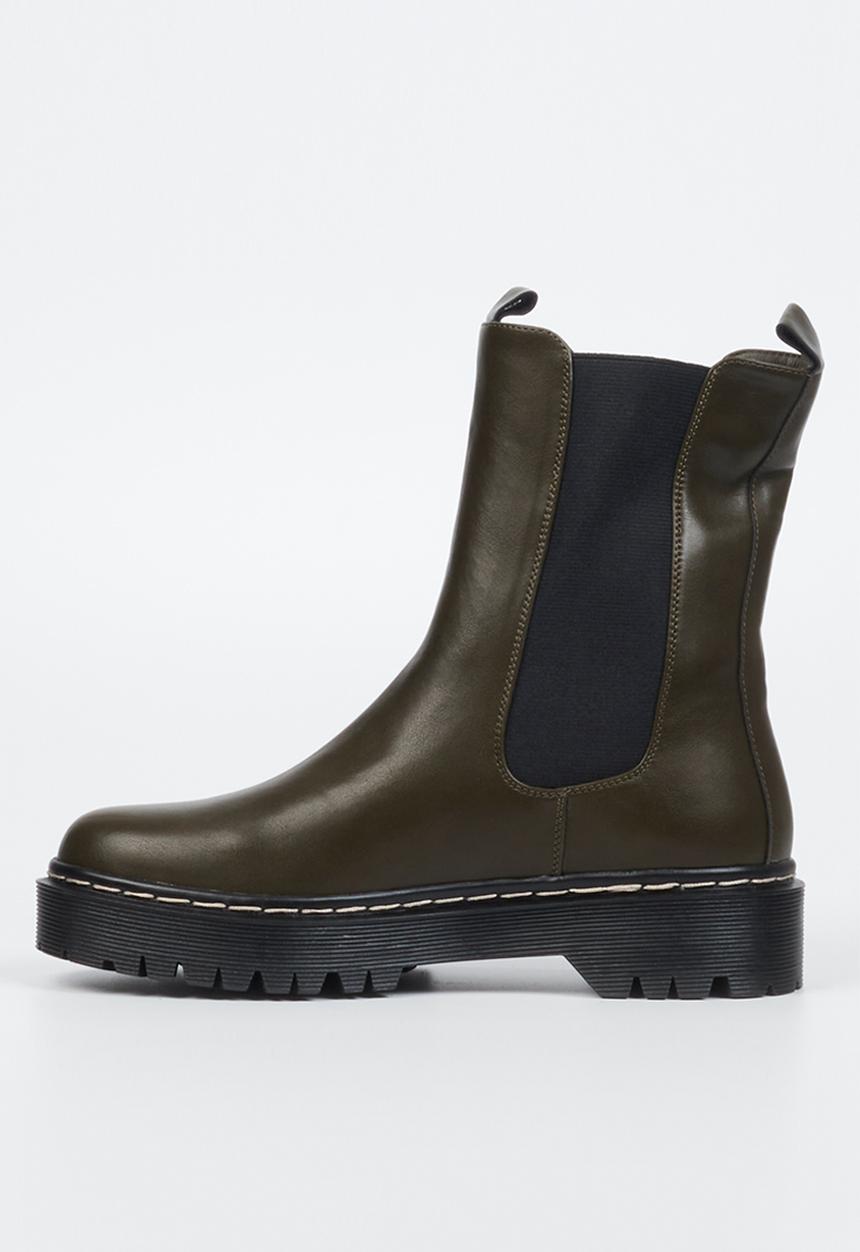 Miss Black - Nirvana2 chelsea boot - olive