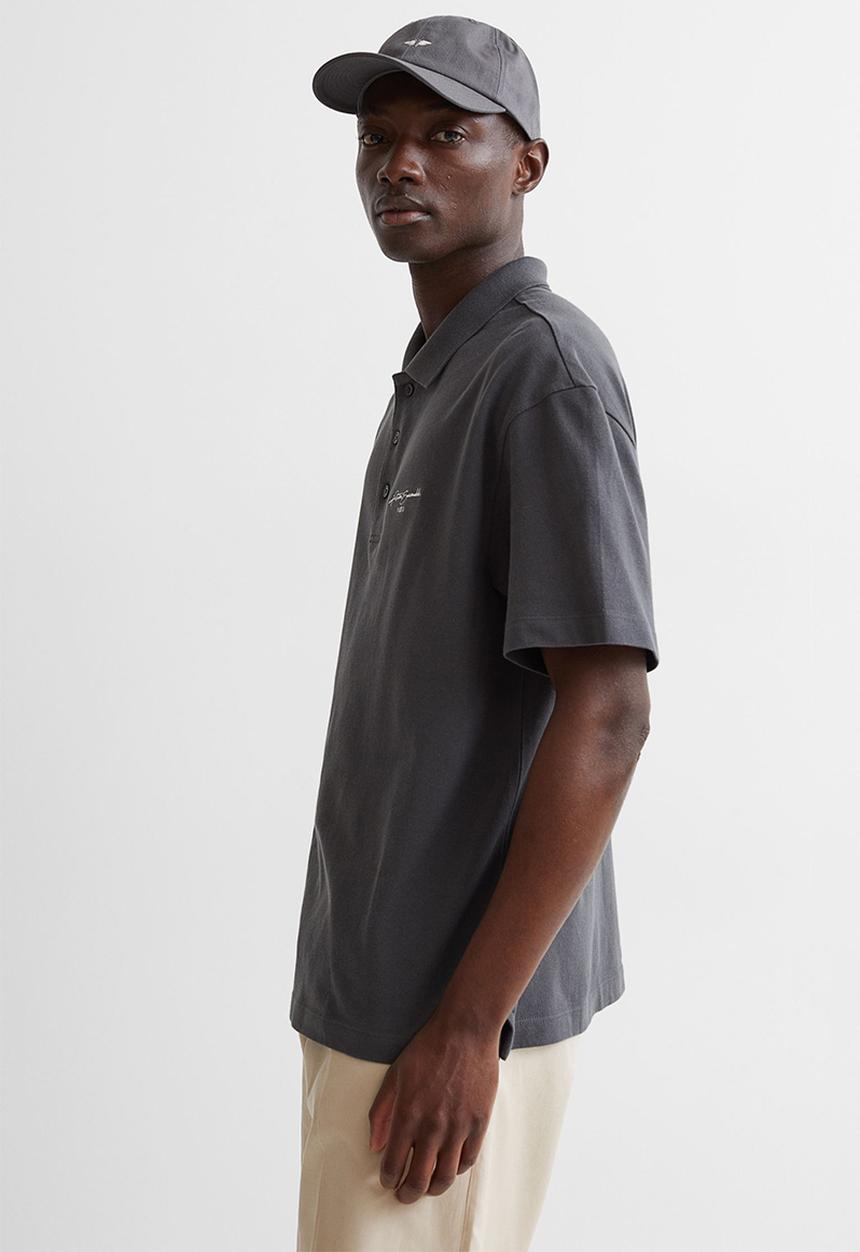 H&M - Relaxed fit polo shirt - dark grey